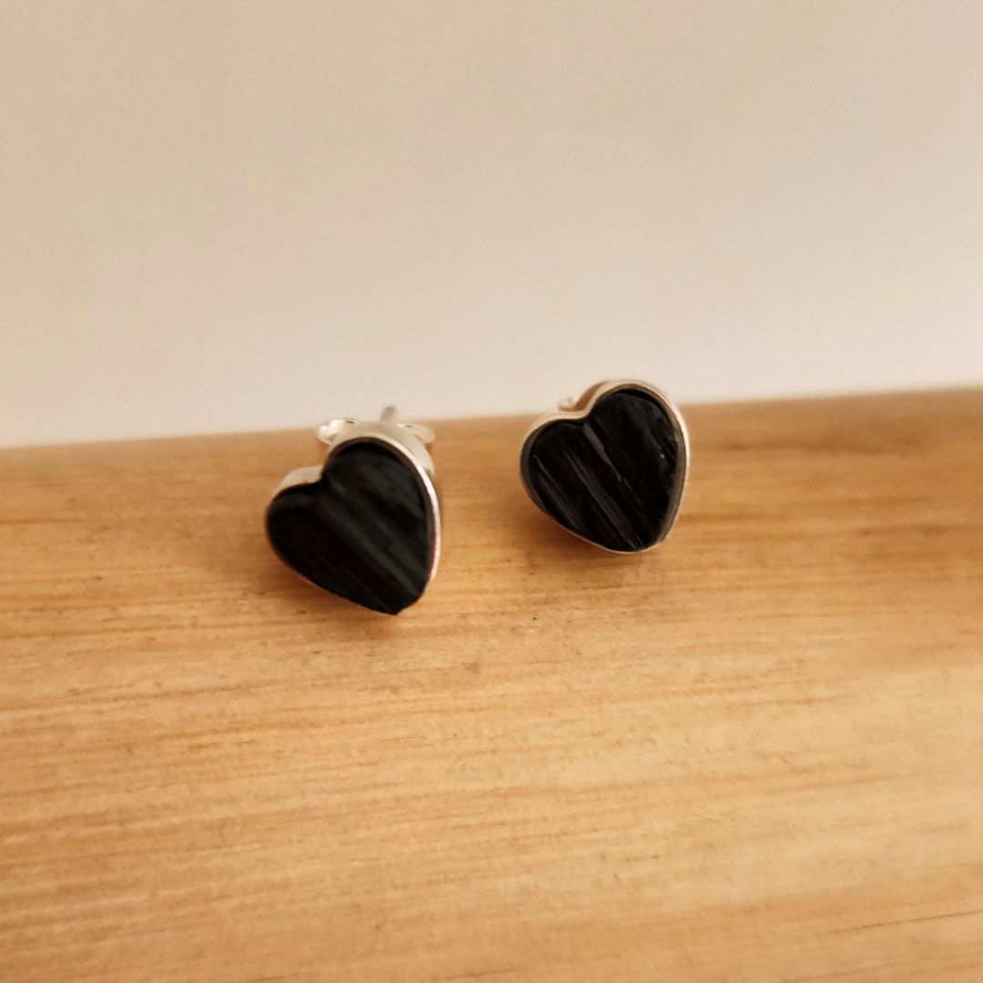 Aretes Turmalina Corazón