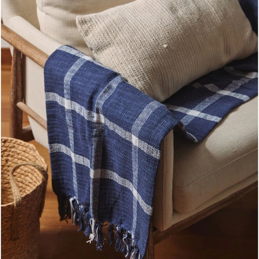 Manta Mikonos Azul Marino