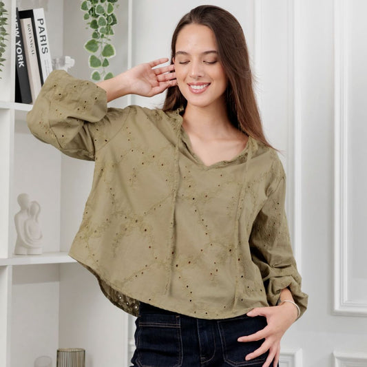 Blusa Iliana verde - Aguacate Shop Perú
