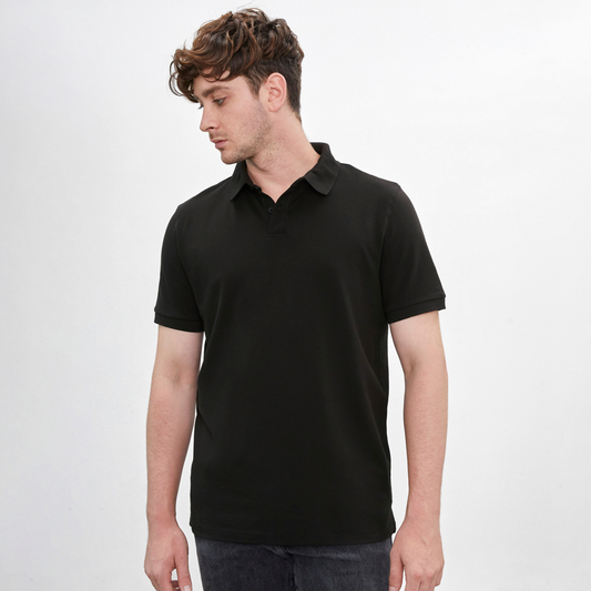 Polo Shirt | Pima Piqué | Black