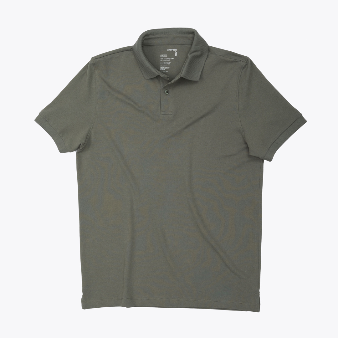 Polo Shirt | Pima Piqué | Dark Olive - Aguacate Shop Perú