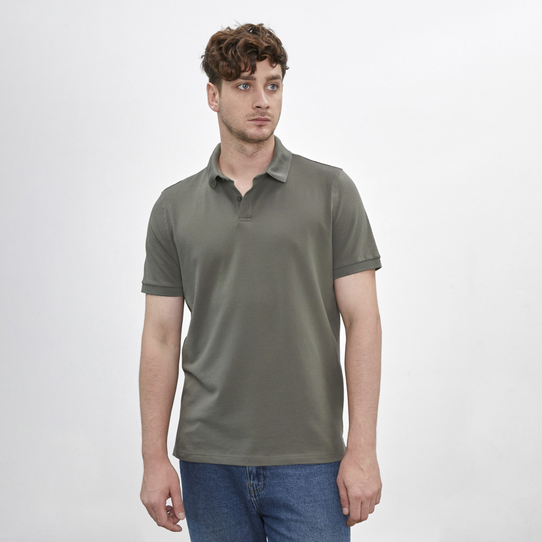 Polo Shirt | Pima Piqué | Dark Olive - Aguacate Shop Perú