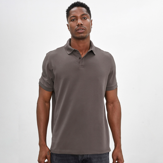 Polo Shirt | Pima Piqué | Earth Brown