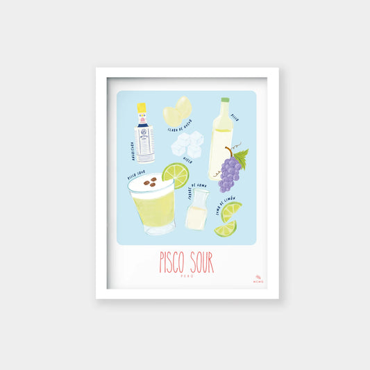 Art Print Pisco Sour pequeño