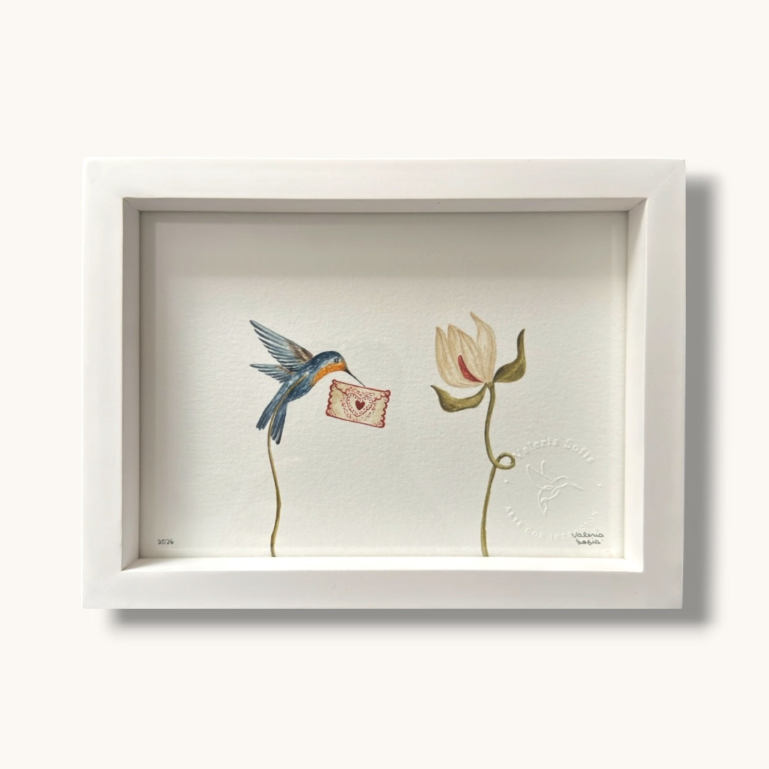 Cuadro Colibrí mensajero de amor