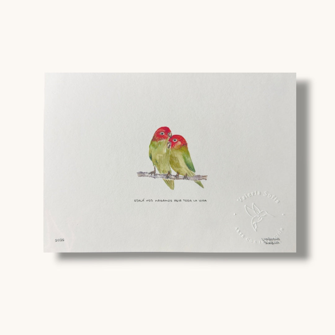 Art Print Ojalá son hagamos reír toda la vida - Aguacate Shop Perú
