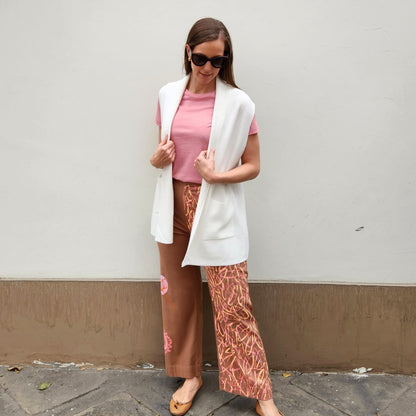 Chaleco Lorenza blanco